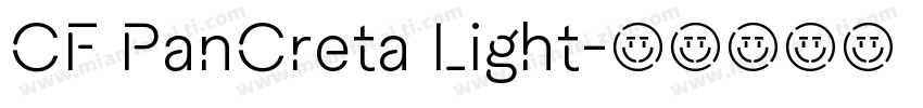 CF PanCreta Light字体转换